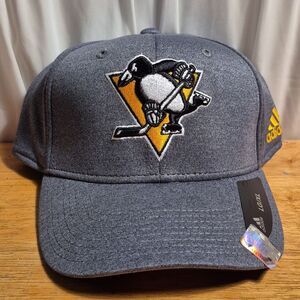 Adidas Pittsburgh Penguins L/XL Stretchfit Hat - New